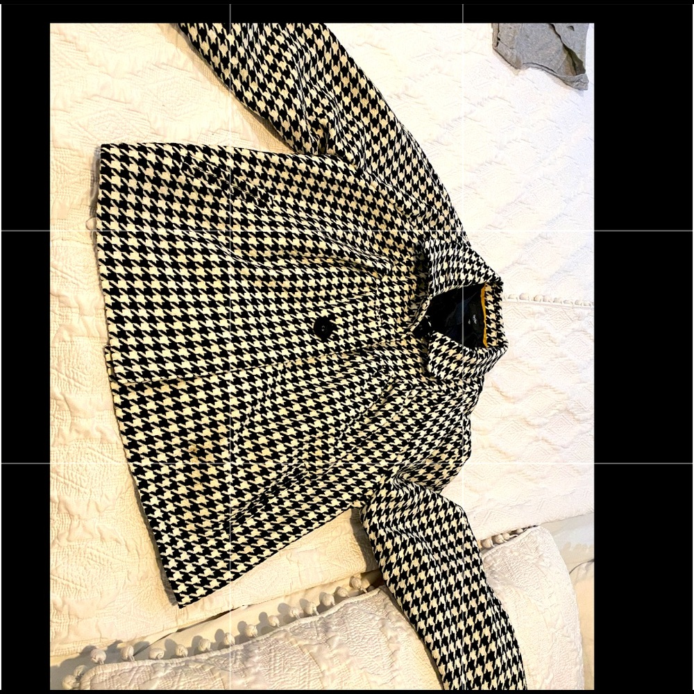NWT overcoat / jacket houndtooth